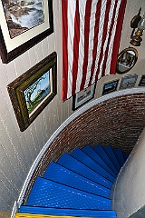 Spiral Stairway at Borden Flats Lighthouse